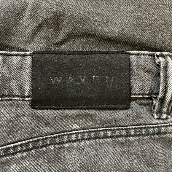 WAVEN ELSA DISTRESSED MOM JEANS - BLACK - Picture 6 of 8